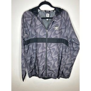 Adidas Skateboarding Warp Windbreaker Climate Medium Grey Lightweight Jacket